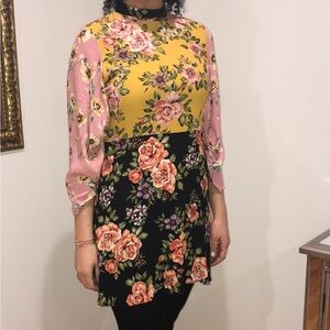 Zara Floral Dress Size Large